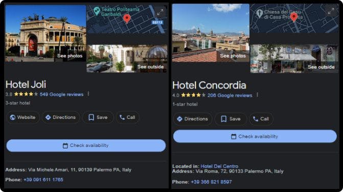 hotels in palermo