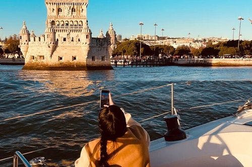 Sunset Boat Tour in Lisbon with wine